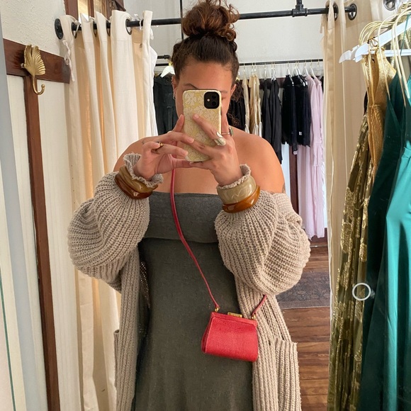 Ultra rare vintage 90s Gucci by Tom Ford hot pink Lizard extra mini crossbodybag - Picture 11 of 16